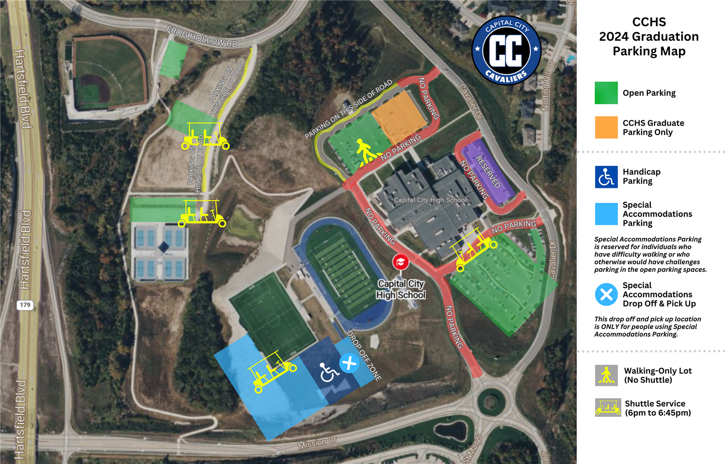 CCHS 2024 Graduation Parking